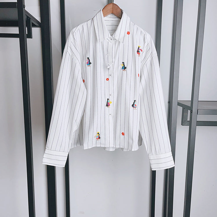 Illustrated Stripe Shirt