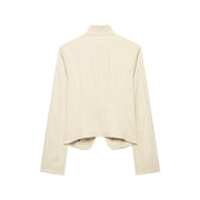 Asymmetric Button Jacket