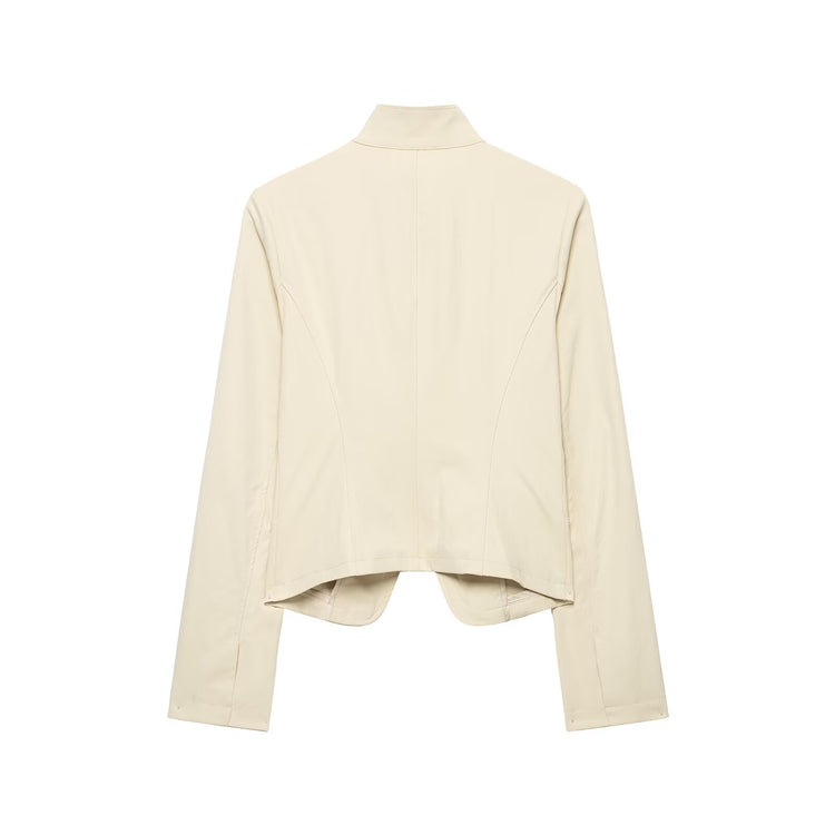 Asymmetric Button Jacket