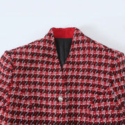 Checked Tailored Blazer