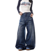 Washed Relaxed Wide-Leg Jeans