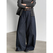 Draped Wide-Leg Trousers