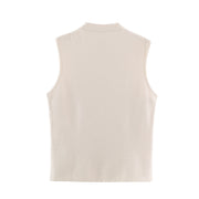 Knot-Fastening Knit Vest