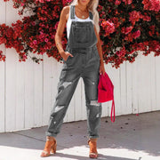 Relaxed Denim Dungarees