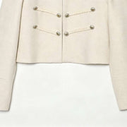 Textured Stand-Collar Jacket