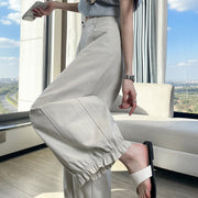 Cropped Balloon Trousers