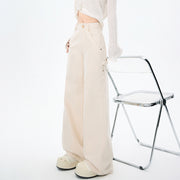 High-Waist Cargo Trousers