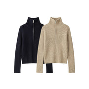 Textured Half-Zip Sweater
