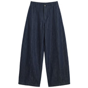 Draped Wide-Leg Trousers