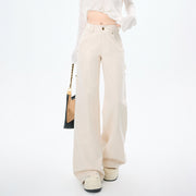 High-Waist Cargo Trousers