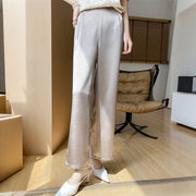 Satin Wide-Leg Trousers