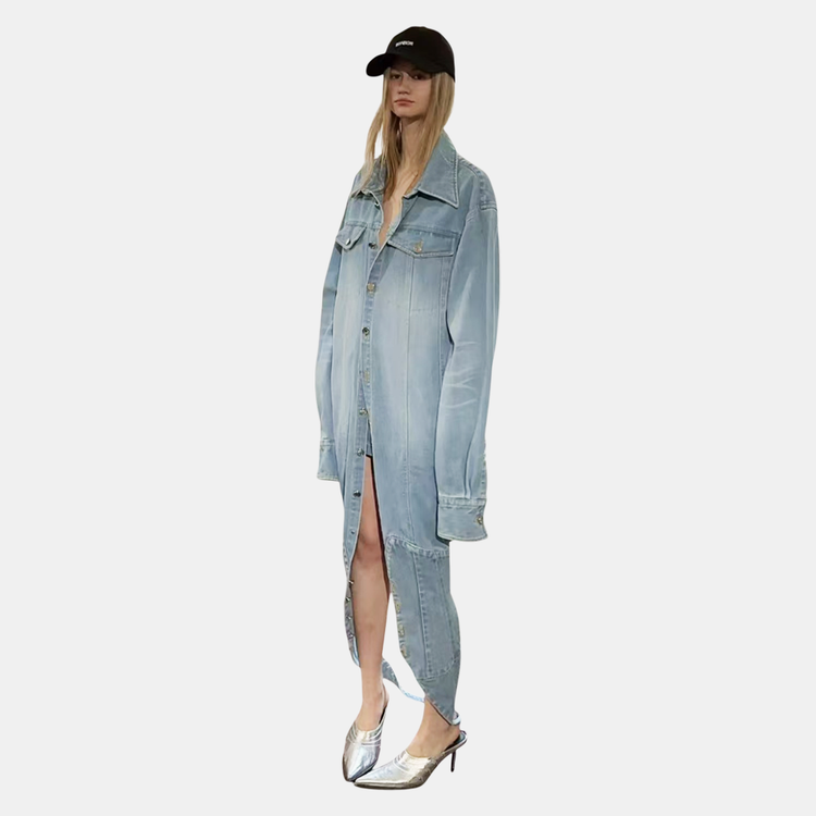 Relaxed Denim Shirt Jacket