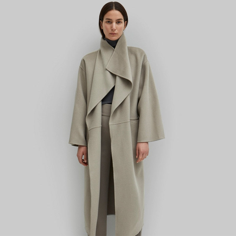 Draped Longline Coat