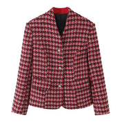 Checked Tailored Blazer