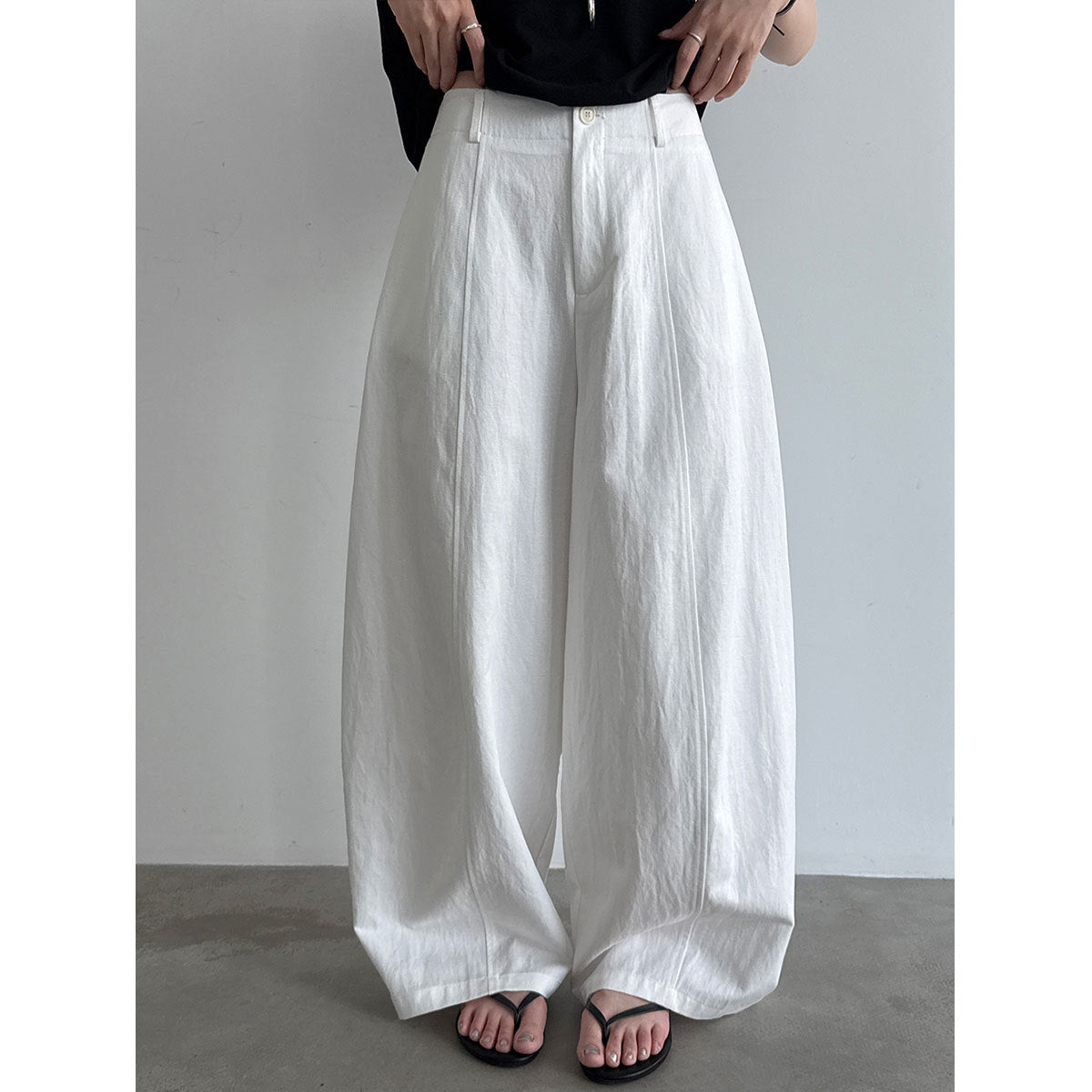 Flowing Wide-Leg Trousers