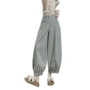 Cropped Balloon Trousers