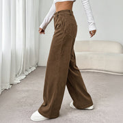 Corduroy Wide-Leg Trousers