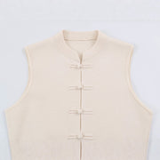 Knot-Fastening Knit Vest