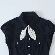 Bow-Detail Fitted Blouse