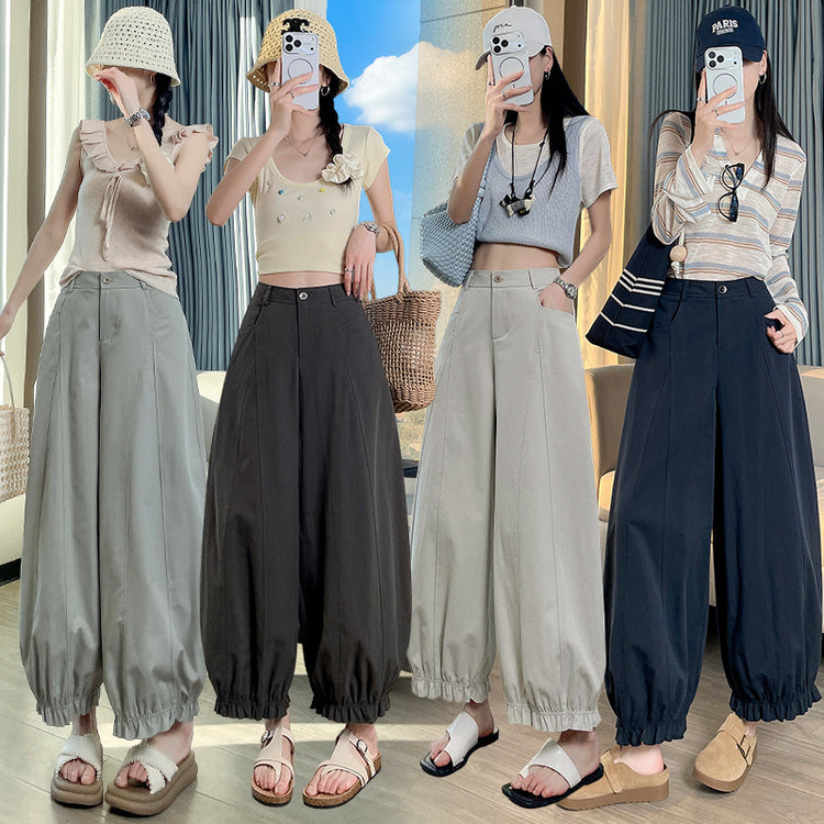 Cropped Balloon Trousers