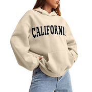 Lettered Pullover Hoodie