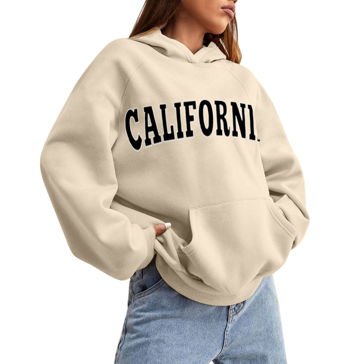 Lettered Pullover Hoodie