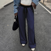 Contrast-Cuff Joggers