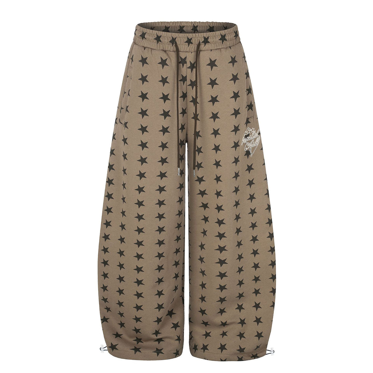 Star Print Barrel Joggers