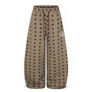 Star Print Barrel Joggers