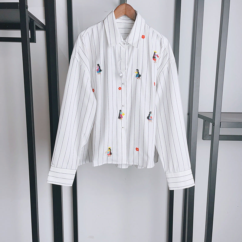 Illustrated Stripe Shirt