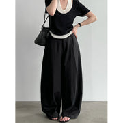 Flowing Wide-Leg Trousers