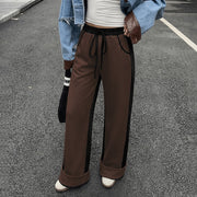 Contrast-Cuff Joggers