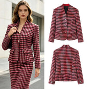 Checked Tailored Blazer