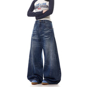 Washed Relaxed Wide-Leg Jeans
